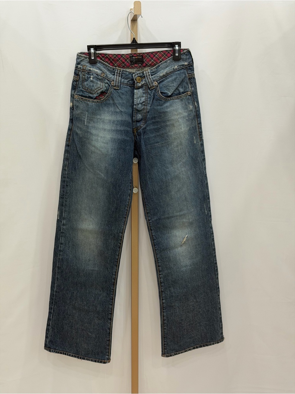 Vintage Energie Y2K Men’s Distressed Jeans Made Italy Size 29W